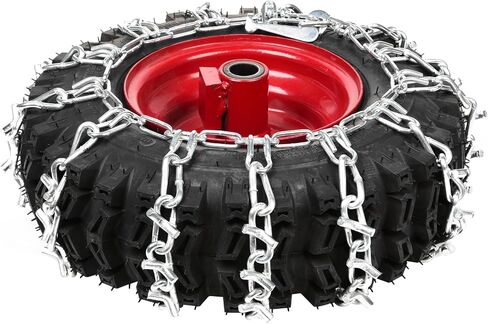 1 Pair 2 Link Snowblower Tire Chain Snow Thrower Tire Traction Chain Fits for Tire Size 13x4.1-6 13x4.1x6 13x4.10-6 in Saudi Arabia