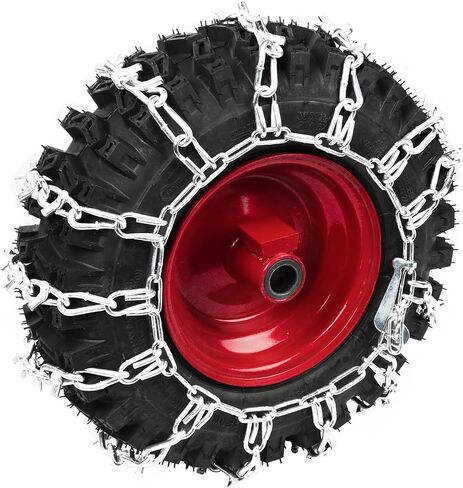 1 Pair 2 Link Snowblower Tire Chain Snow Thrower Tire Traction Chain Fits for Tire Size 13x4.1-6 13x4.1x6 13x4.10-6 in Saudi Arabia
