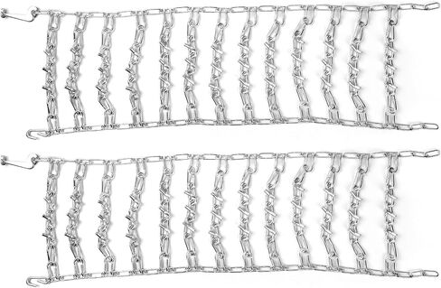 1 Pair 2 Link Snowblower Tire Chain Snow Thrower Tire Traction Chain Fits for Tire Size 13x4.1-6 13x4.1x6 13x4.10-6 in Saudi Arabia