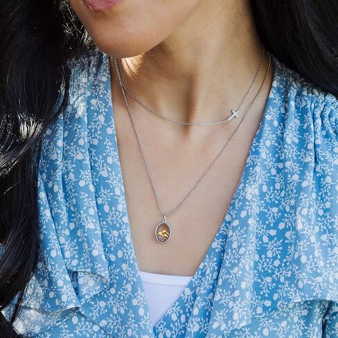 قلادة على شكل كبسولة من بذور الخردل على شكل بومة أوريغامي، رائعة كهدية للتواصل الأول أو التأكيد، 18-20 بوصة in Kuwait