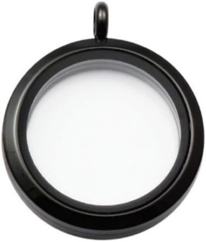 RSACCSKY Memory Locket Charms,DIY Floating Round Locket Pendant, Living Floating Memory Lockets for Women Friendship Necklace Memory Nostalgic,30mm in Saudi Arabia