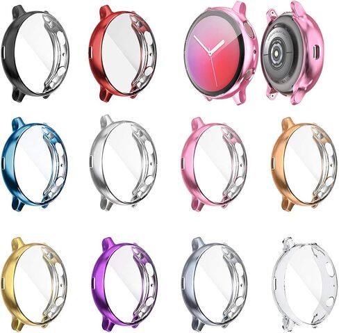 Compatible with Samsung Galaxy Watch Active 2 40mm Case SM-R830, Scratch-Resistant Case Protector Soft Flexible TPU Plated Protective Case (10-Pack) in Saudi Arabia
