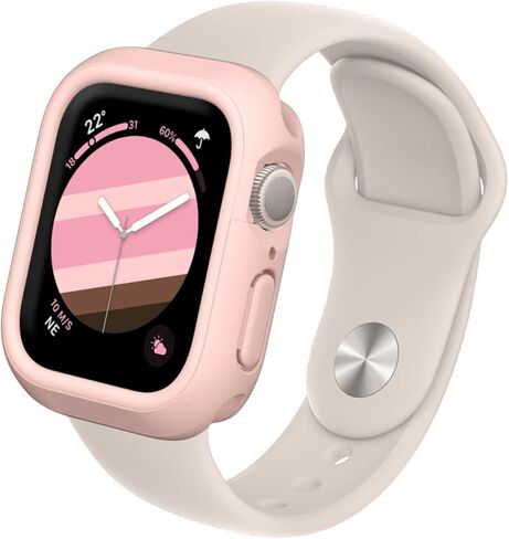 حافظة RHINOSHIELD ممتصة للصدمات متوافقة مع Apple Watch Series 9/8 / 7 [45 ملم] | غطاء حماية نحيف - خفيف الوزن وممتص للصدمات - أسود كلاسيكي in Kuwait