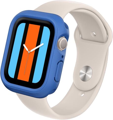 حافظة RHINOSHIELD ممتصة للصدمات متوافقة مع Apple Watch Series 9/8 / 7 [45 ملم] | غطاء حماية نحيف - خفيف الوزن وممتص للصدمات - أسود كلاسيكي in Kuwait