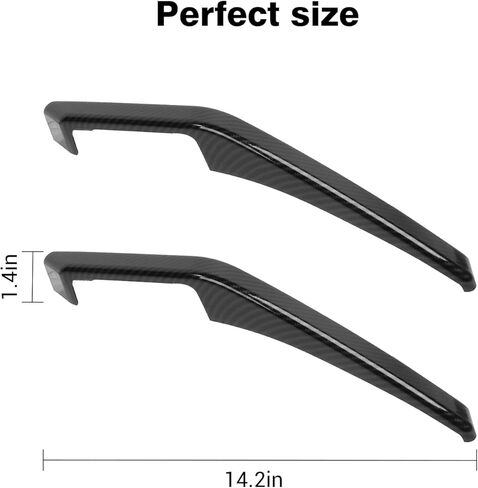 JeCar Hood Trail Sight Trim Covers ABS Exterior Decoration Accessories for Ford Bronco 2021-2022, Carbon Fiber Finish in Saudi Arabia