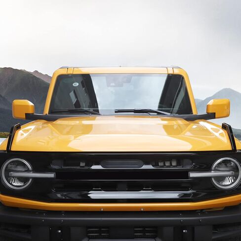 JeCar Hood Trail Sight Trim Covers ABS Exterior Decoration Accessories for Ford Bronco 2021-2022, Carbon Fiber Finish in Saudi Arabia