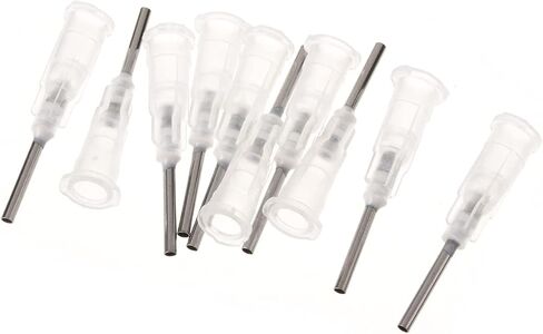 Utoolmart Industrial Dispensing Needle, 17G Blunt Tip Syringe Needles with Luer Lock, Stainless Steel Precision Applicator, for Refilling E-Liquid Inks and Syringes, Transparent Color, 10pcs in Saudi Arabia