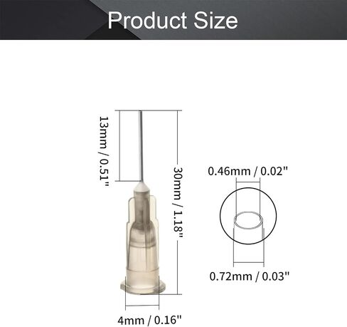 Utoolmart Industrial Dispensing Needle, 17G Blunt Tip Syringe Needles with Luer Lock, Stainless Steel Precision Applicator, for Refilling E-Liquid Inks and Syringes, Transparent Color, 10pcs in Saudi Arabia