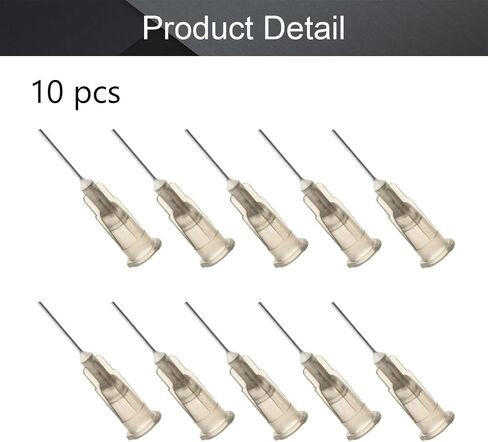 Utoolmart Industrial Dispensing Needle, 17G Blunt Tip Syringe Needles with Luer Lock, Stainless Steel Precision Applicator, for Refilling E-Liquid Inks and Syringes, Transparent Color, 10pcs in Saudi Arabia