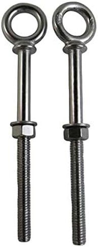 US STAINLESS 2 Pieces Stainless Steel 316 Eye Bolt 1/2" x 6" UNC Short Thread with Shoulder Marine Grade Bolt Pitch of 13 in Saudi Arabia