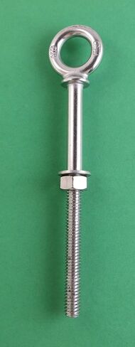 US STAINLESS 2 Pieces Stainless Steel 316 Eye Bolt 1/2" x 6" UNC Short Thread with Shoulder Marine Grade Bolt Pitch of 13 in Saudi Arabia