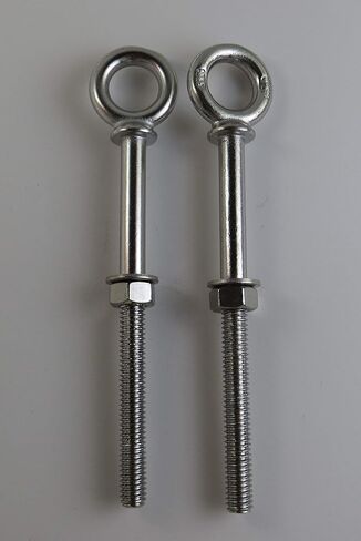 US STAINLESS 2 Pieces Stainless Steel 316 Eye Bolt 1/2" x 6" UNC Short Thread with Shoulder Marine Grade Bolt Pitch of 13 in Saudi Arabia