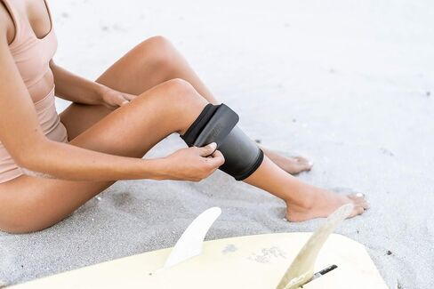 DRFT Waterproof Leg Ankle Pouch for Swimming, Surfing, Kayaking, Fishing, Boating, Running, Biking (Black, Small/Medium) in Kuwait