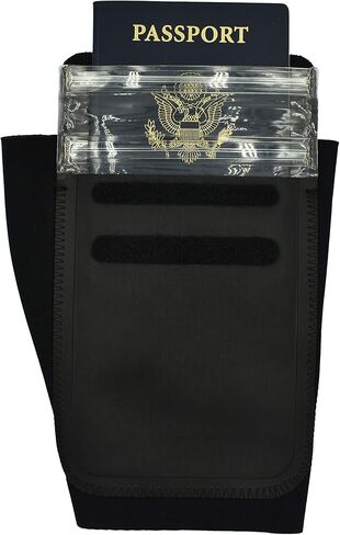 DRFT Waterproof Leg Ankle Pouch for Swimming, Surfing, Kayaking, Fishing, Boating, Running, Biking (Black, Small/Medium) in Kuwait