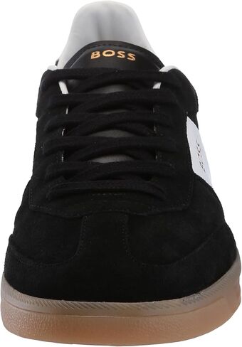 BOSS Men's Suede Leather Block Low Profile Sneaker in Saudi Arabia