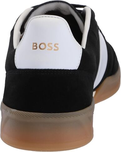 BOSS Men's Suede Leather Block Low Profile Sneaker in Saudi Arabia