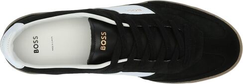 BOSS Men's Suede Leather Block Low Profile Sneaker in Saudi Arabia