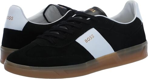 BOSS Men's Suede Leather Block Low Profile Sneaker in Saudi Arabia