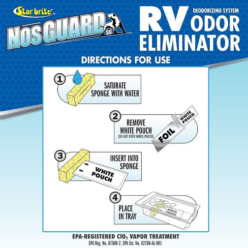 STAR BRITE Odor & Moisture Control Kit: NosGUARD RV Odor Eliminator + No Damp Moisture Absorber Bucket - Comprehensive Solution for Musty Damp Smells in Saudi Arabia