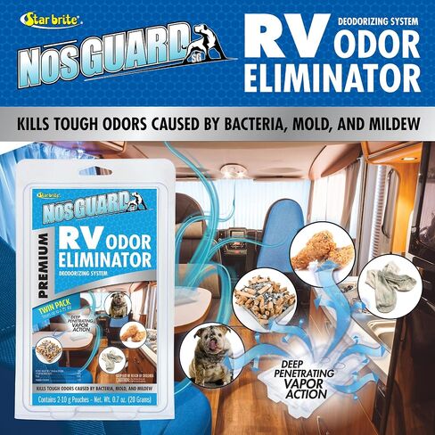 STAR BRITE Odor & Moisture Control Kit: NosGUARD RV Odor Eliminator + No Damp Moisture Absorber Bucket - Comprehensive Solution for Musty Damp Smells in Saudi Arabia
