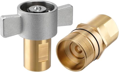 MOTMAX 1 "NPT Wet Line Wing Nut هيدروليكي سريع قطع الاتصال النحاسي / مجموعة اقتران in Kuwait
