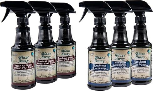 Blaze Away Commercial Air Freshener/Odor Eliminator & Smoke Neutralizer Spray - Professional Odor Removal - Cleans Strong Odors on a Molecular Level - 16 oz. Big Blaster Sprayer- Pack of 6 in Saudi Arabia