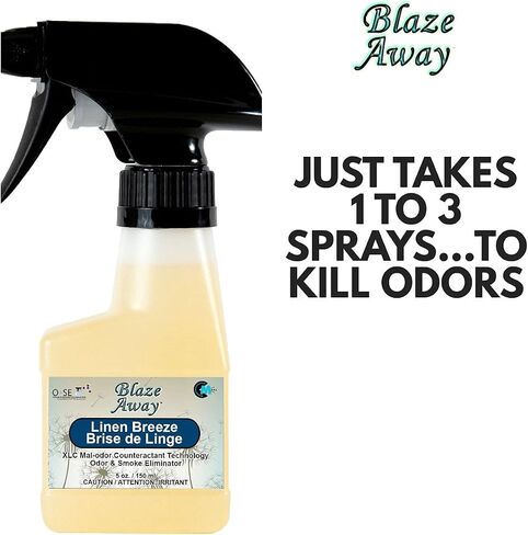 Blaze Away Commercial Air Freshener/Odor Eliminator & Smoke Neutralizer Spray - Professional Odor Removal - Cleans Strong Odors on a Molecular Level - 16 oz. Big Blaster Sprayer- Pack of 6 in Saudi Arabia