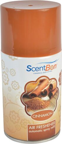 علبة معطر هواء ScentBon قابلة لإعادة التعبئة، القرفة، الكتان الطازج، التفاح الأخضر، المانجو، المحيط، الفانيليا، عبوة من 12 قطعة (12، بني - رائحة القرفة) in Kuwait