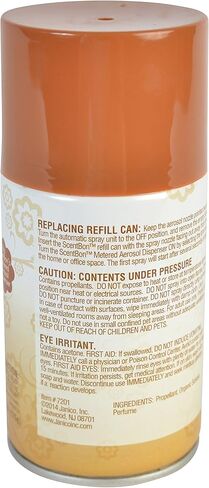 علبة معطر هواء ScentBon قابلة لإعادة التعبئة، القرفة، الكتان الطازج، التفاح الأخضر، المانجو، المحيط، الفانيليا، عبوة من 12 قطعة (12، بني - رائحة القرفة) in Kuwait