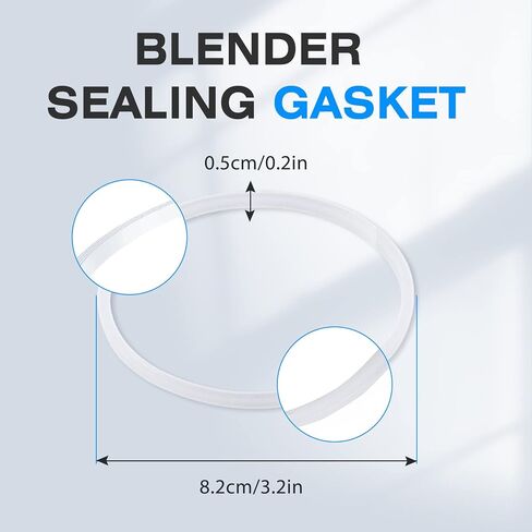 Prokitchen 6PCS Blender Sealing Gasket for Ninja Blender Replacement Parts, 3.2 Inch Rubber Gaskets Seal O-Ring for 6 Fins Blender Blade Attachments for Ninja BL770 1500w BL660 1100w BL780 BL771 30 in Saudi Arabia