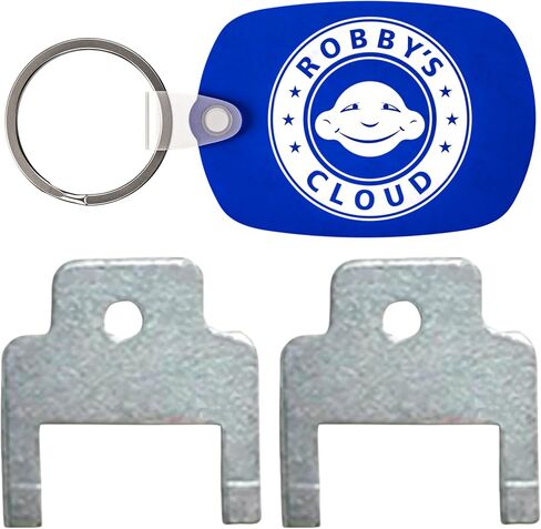 Dispenser Key Replacement for Georgia Pacific #50413 - Also Known as #13 for Georgia Pacific Jumbo Roll Bath Tissue Dispensers - 1 Robby’s Cloud Keychain Included (2 Pack) in Saudi Arabia