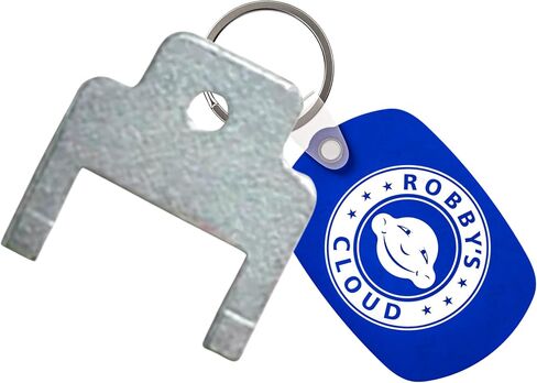 Dispenser Key Replacement for Georgia Pacific #50413 - Also Known as #13 for Georgia Pacific Jumbo Roll Bath Tissue Dispensers - 1 Robby’s Cloud Keychain Included (2 Pack) in Saudi Arabia