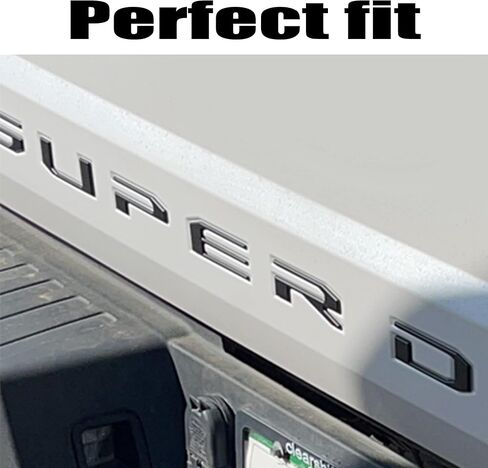 أحرف إدراج الباب الخلفي متوافقة مع شعارات Super Duty 2017 2018 2019 ثلاثية الأبعاد مع لاصق قوي 3M 0330 أسود مطفي in Kuwait