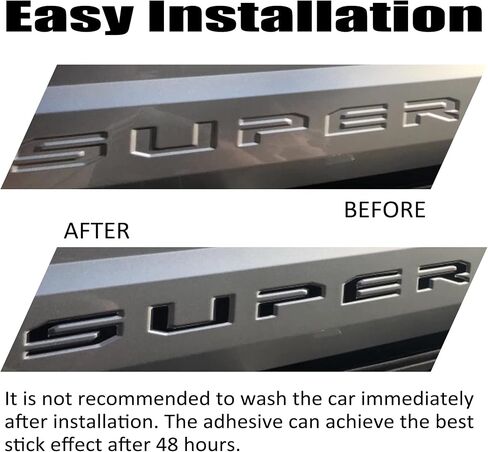 أحرف إدراج الباب الخلفي متوافقة مع شعارات Super Duty 2017 2018 2019 ثلاثية الأبعاد مع لاصق قوي 3M 0330 أسود مطفي in Kuwait