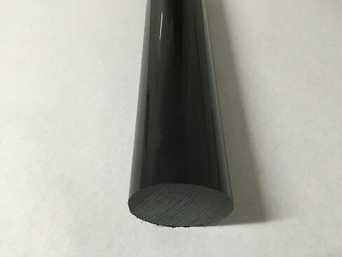 Acetal Copolymer Plastic Round Rod 2" Diameter, 12" Length - Black Color in Saudi Arabia