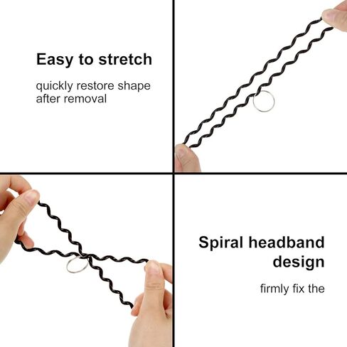 100PCS Wrist Keychain Bracelet Spiral Wrist Coil Key Chain Bulk Plastic Stretchable Spiral Keychain Bracelet Black & White Spring Wrist Keychain Use for Office Workshop Shopping Mall Sauna and More in Kuwait