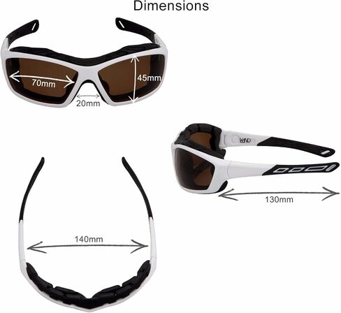 WYND Blocker Polarized Riding Sunglasses Extreme Sports Wrap Motorcycle Glasses in Saudi Arabia