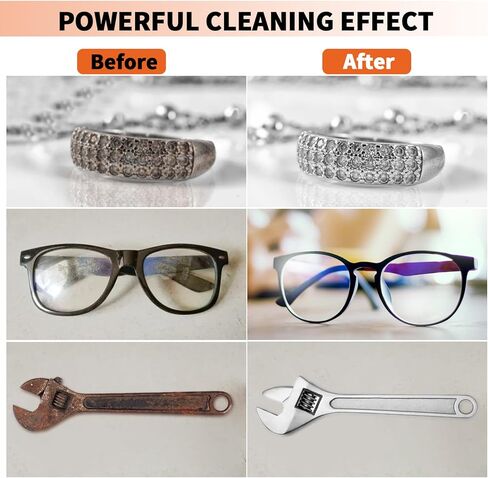 منظف ​​بالموجات فوق الصوتية ConstHydra مع ديغا ووضع لطيف، آلة تنظيف المجوهرات بالموجات فوق الصوتية بقدرة 120 وات 3 لتر مع مؤقت رقمي وسخان، منظف احترافي بالموجات فوق الصوتية للتوكيل والأجزاء المعدنية وأدوات المختبر in Kuwait