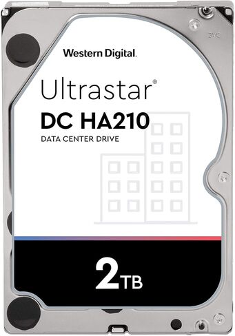 ويسترن ديجيتال 2 تيرابايت Ultrastar DC HA200 SATA HDD - فئة 7200 دورة في الدقيقة، SATA 6 جيجابايت/ثانية، ذاكرة تخزين مؤقت 128 ميجابايت، 3.5 بوصة - HUS722T2TALA604 (متجدد) in Kuwait
