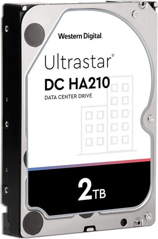 ويسترن ديجيتال 2 تيرابايت Ultrastar DC HA200 SATA HDD - فئة 7200 دورة في الدقيقة، SATA 6 جيجابايت/ثانية، ذاكرة تخزين مؤقت 128 ميجابايت، 3.5 بوصة - HUS722T2TALA604 (متجدد) in Kuwait