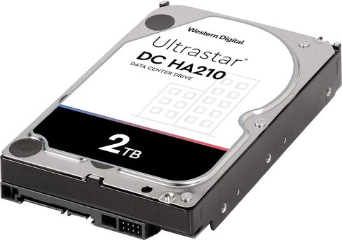 ويسترن ديجيتال 2 تيرابايت Ultrastar DC HA200 SATA HDD - فئة 7200 دورة في الدقيقة، SATA 6 جيجابايت/ثانية، ذاكرة تخزين مؤقت 128 ميجابايت، 3.5 بوصة - HUS722T2TALA604 (متجدد) in Kuwait