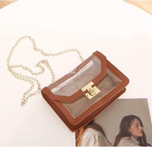 حقيبة شفافة معتمدة من UEOE، محفظة شفافة للنساء، حقيبة كروس شفافة للحفلات والمناسبات الرياضية in Kuwait