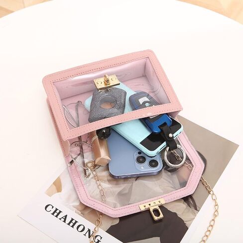 حقيبة شفافة معتمدة من UEOE، محفظة شفافة للنساء، حقيبة كروس شفافة للحفلات والمناسبات الرياضية in Kuwait