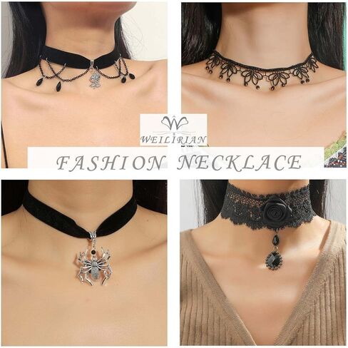 W WEILIRIAN Punk Velvet Choker Necklace Horse Pendant Necklace Black Velvet Necklace Short Horse Necklace Suede Cord Necklace Animal Necklace Choker Jewelry for Women and Girls in Saudi Arabia