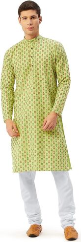 Maple Clothing Kurta Pajama Printed Cotton Indian Apparel for Men in Saudi Arabia