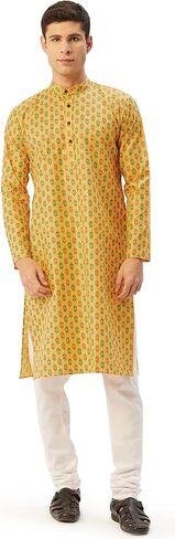 Maple Clothing Kurta Pajama Printed Cotton Indian Apparel for Men in Saudi Arabia