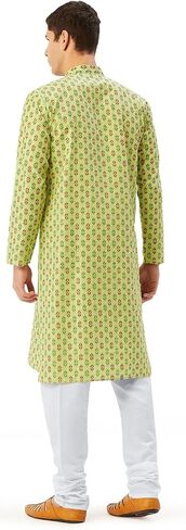 Maple Clothing Kurta Pajama Printed Cotton Indian Apparel for Men in Saudi Arabia