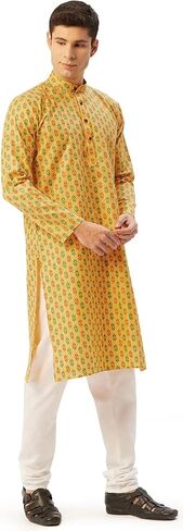 Maple Clothing Kurta Pajama Printed Cotton Indian Apparel for Men in Saudi Arabia