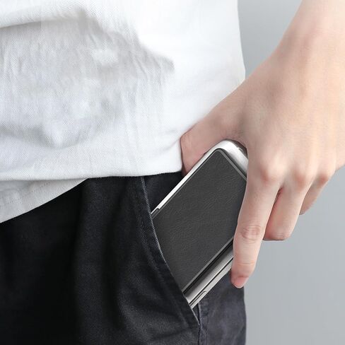 حامل بطاقة هاتف SHANSHUI، محفظة هاتف رفيعة مغناطيسية قوية لحامل بطاقة الائتمان بزر ضغط Magsafe وصول سريع متوافق مع iPhone 15/14/13/12 Mini/Plus/Pro/Pro Max، حافظة Mag-Safe in Kuwait