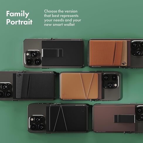 محفظة PAGONGO Magsafe، محفظة Mag Safe مغناطيسية بسيطة، حامل بطاقة ائتمان منبثق مع مشبك نقدي، محفظة Apple Magsafe، محفظة Iphone، محفظة مغناطيسية Iphone، مع حلقة مغناطيسية بنية in Kuwait